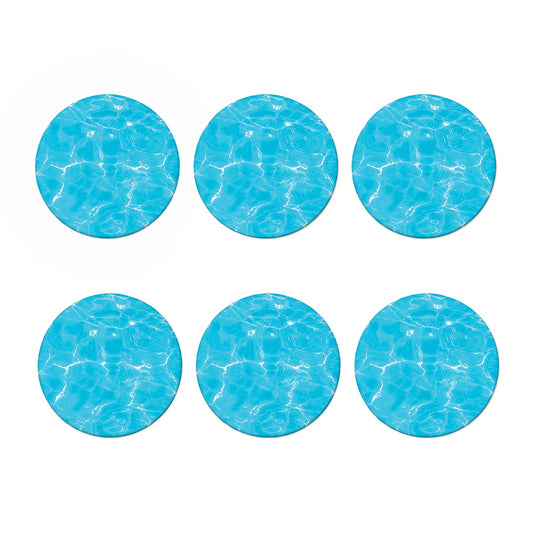 Pool Water Surface Print Coaster Set