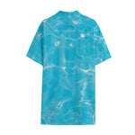 Pool Water Surface Print Cotton Hawaiian Shirt
