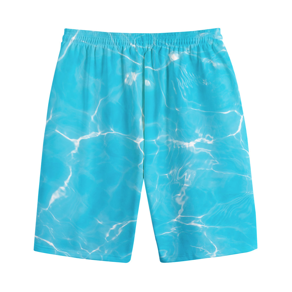 Pool Water Surface Print Cotton Shorts