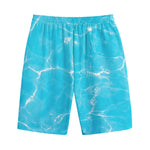 Pool Water Surface Print Cotton Shorts