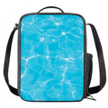 Pool Water Surface Print Crossbody Lunch Bag