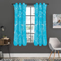 Pool Water Surface Print Grommet Curtain Panels