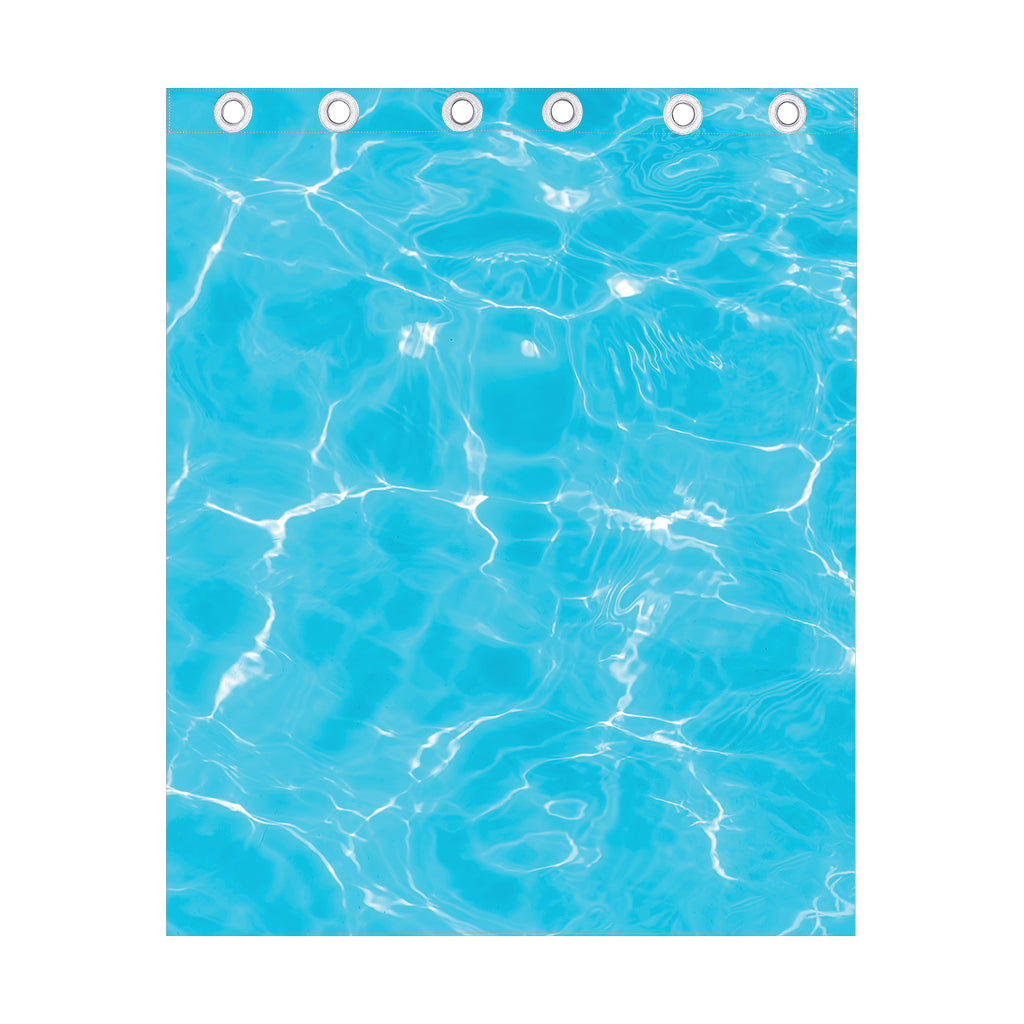 Pool Water Surface Print Curtain