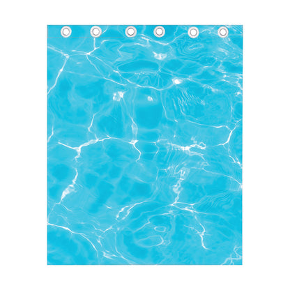 Pool Water Surface Print Curtain