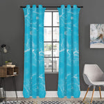 Pool Water Surface Print Curtain