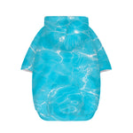 Pool Water Surface Print Dog Zip Up Hoodie
