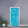 Pool Water Surface Print Door Sticker