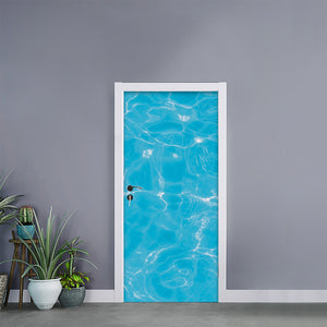 Pool Water Surface Print Door Sticker