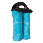 Pool Water Surface Print Double Neoprene Wine Tote