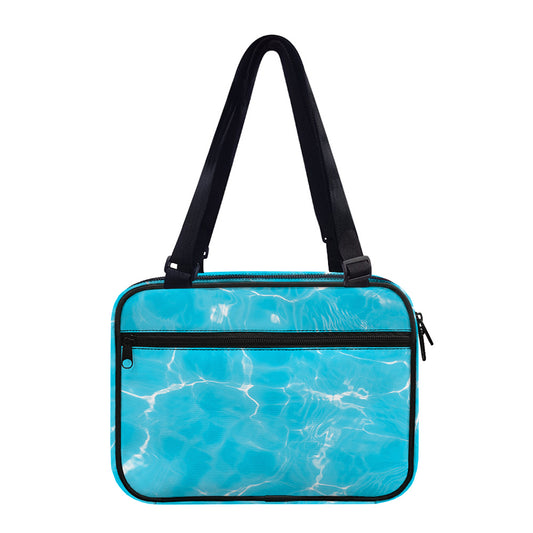 Pool Water Surface Print Double Strap Bible Bag