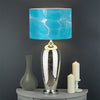 Pool Water Surface Print Drum Lamp Shade