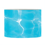 Pool Water Surface Print Drum Lamp Shade