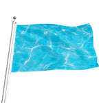 Pool Water Surface Print Flag