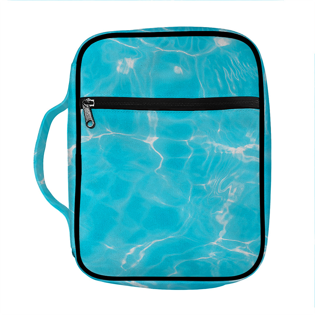 Pool Water Surface Print Front Pocket Bible Bag