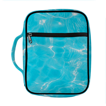 Pool Water Surface Print Front Pocket Bible Bag