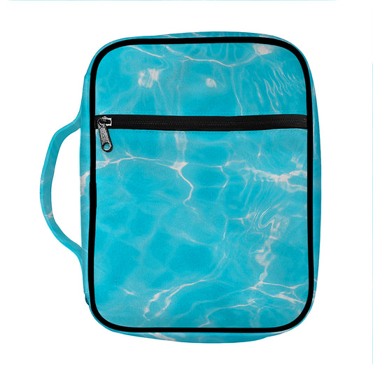 Pool Water Surface Print Front Pocket Bible Bag