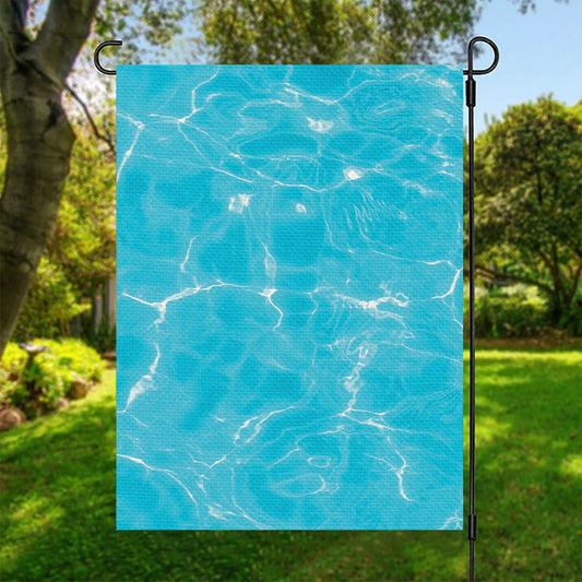 Pool Water Surface Print Garden Flag