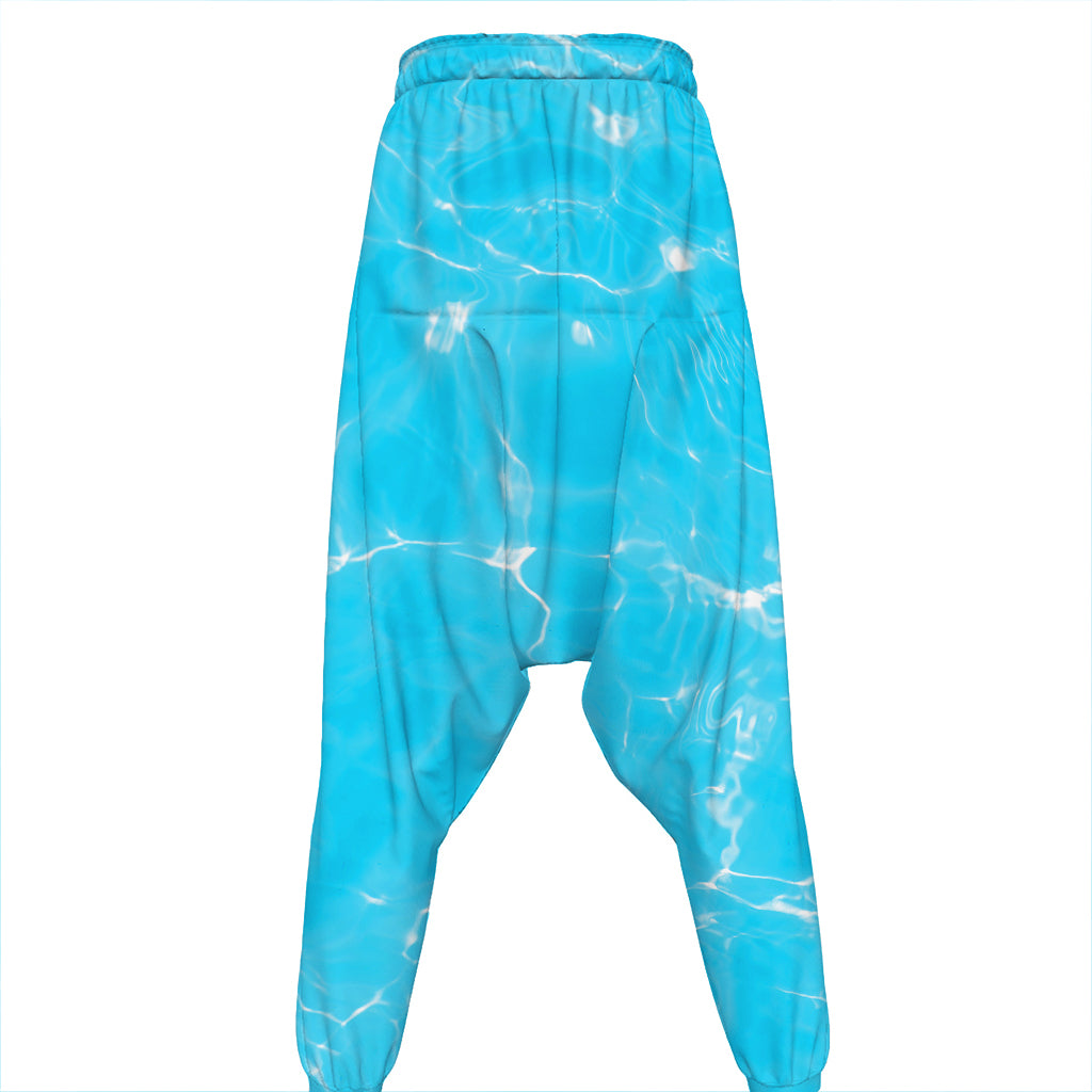 Pool Water Surface Print Hammer Pants