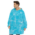Pool Water Surface Print Hoodie Blanket