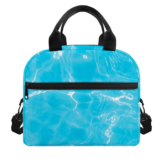 Pool Water Surface Print Insulated Lunch Bag