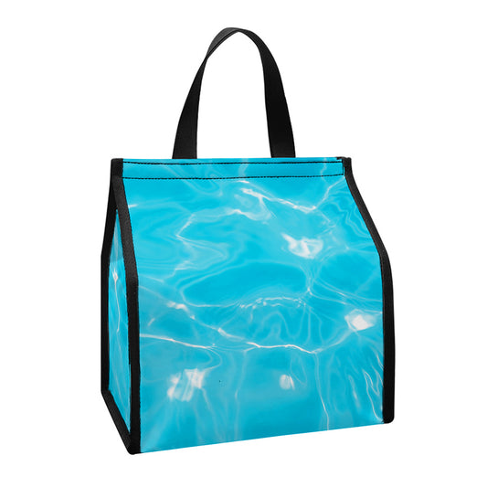 Pool Water Surface Print Insulated Lunch Tote