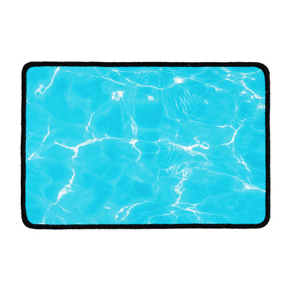 Pool Water Surface Print Kitchen Mat