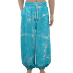 Pool Water Surface Print Lantern Pants