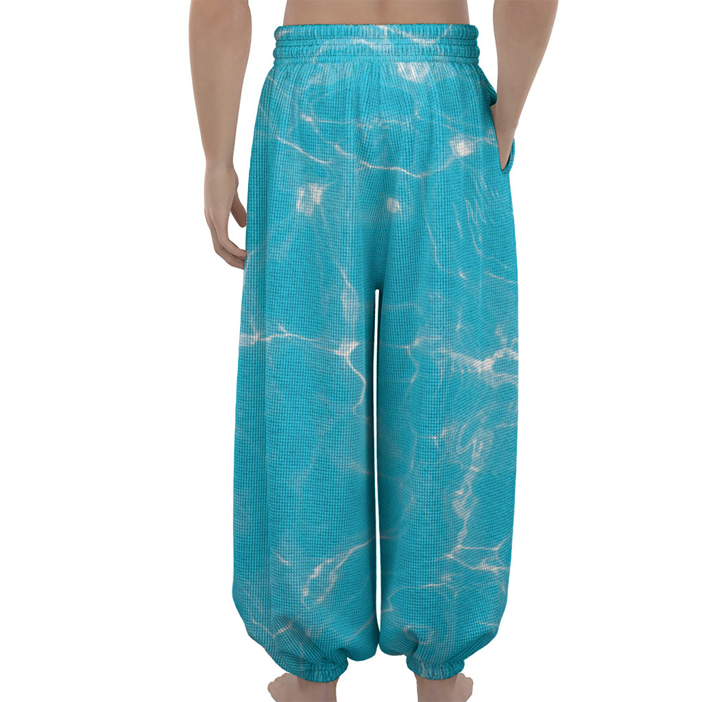 Pool Water Surface Print Lantern Pants