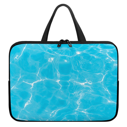 Pool Water Surface Print Laptop Sleeve With Handle