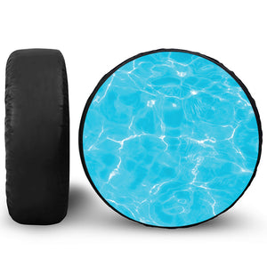 Pool Water Surface Print Leather Spare Tire Cover