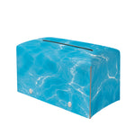 Pool Water Surface Print Leather Tissue Box Cover