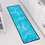 Pool Water Surface Print Long Kitchen Mat