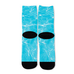 Pool Water Surface Print Long Socks