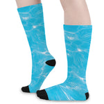 Pool Water Surface Print Long Socks