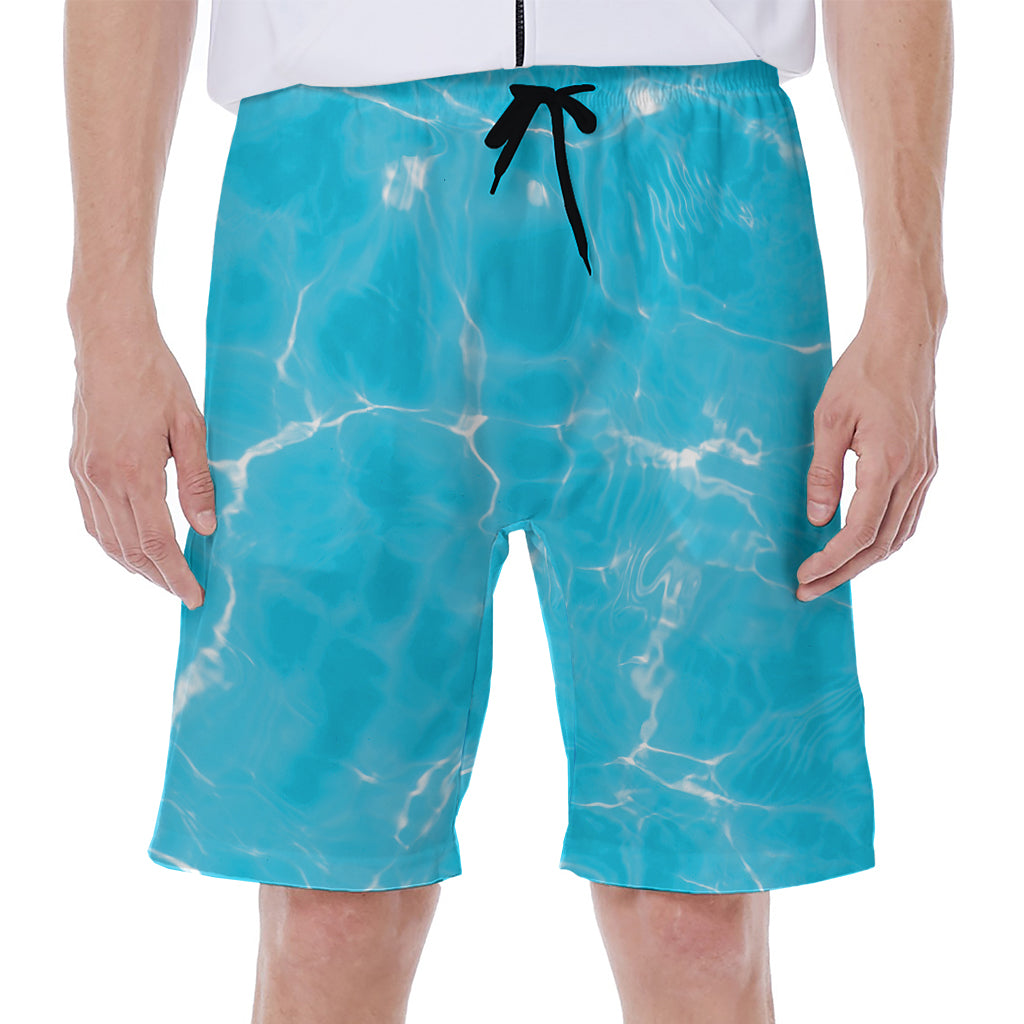 Pool Water Surface Print Men's Beach Shorts