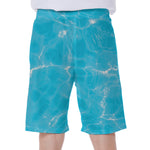 Pool Water Surface Print Men's Beach Shorts