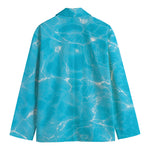 Pool Water Surface Print Men's Blazer