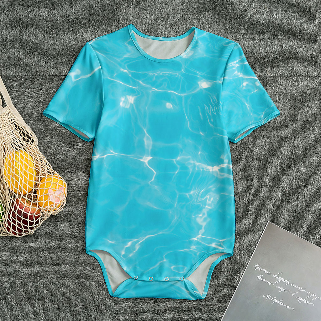 Pool Water Surface Print Men's Bodysuit