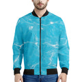 Pool Water Surface Print Men's Bomber Jacket