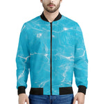 Pool Water Surface Print Men's Bomber Jacket