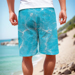 Pool Water Surface Print Men's Cargo Shorts