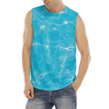 Pool Water Surface Print Men's Fitness Tank Top