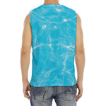 Pool Water Surface Print Men's Fitness Tank Top