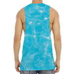 Pool Water Surface Print Men's Muscle Tank Top