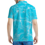 Pool Water Surface Print Men's Polo Shirt