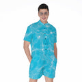 Pool Water Surface Print Men's Romper
