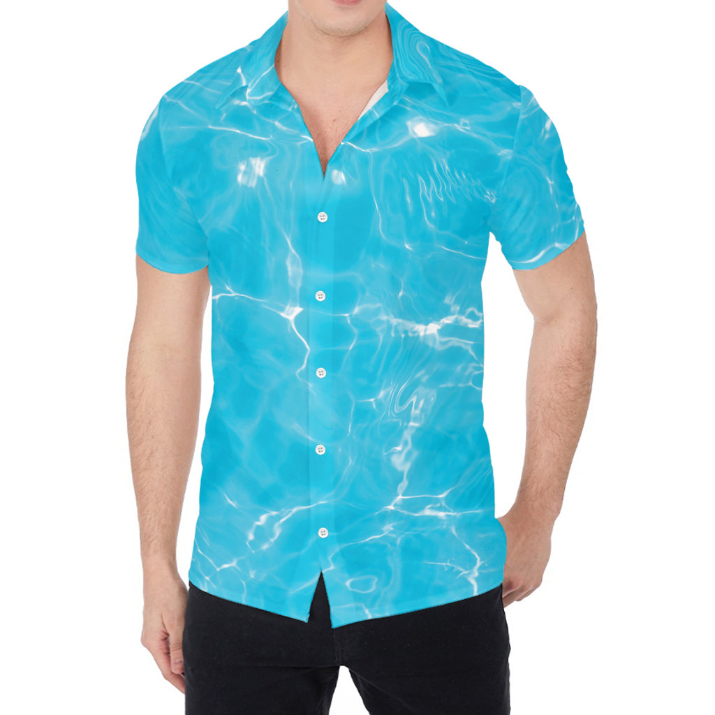 Pool Water Surface Print Men's Shirt