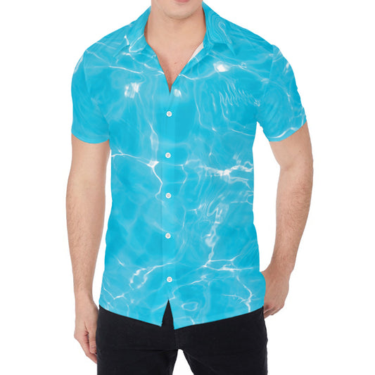 Pool Water Surface Print Men's Shirt