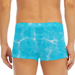 Pool Water Surface Print Men's Short Boxer Briefs
