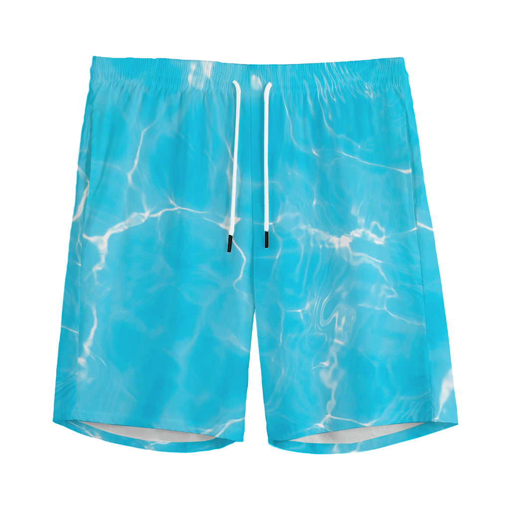 Pool Water Surface Print Men's Sports Shorts